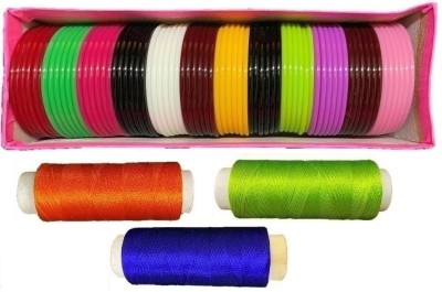 VLV Plastic Bangles Silk Thread Jewellery Making 2.8 Size 4 Cut In A Box