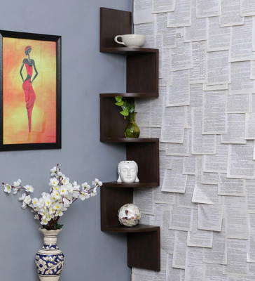Ruby Perl Engineered Wood Open Book Shelf (Finish Color – Black, DIY(Do-It-Yourself)) For Rs. 476 @ 63 %