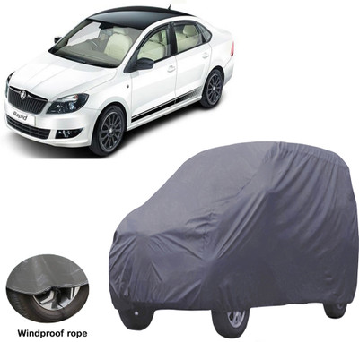 ABS AUTO TREND Car Cover For Skoda Rapid (Without Mirror Pockets)(Grey)