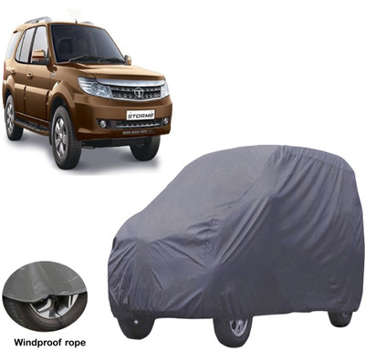 ABS AUTO TREND Car Cover For Tata Safari Storme (Without Mirror Pockets)(Grey, For 2012, 2021 Models)