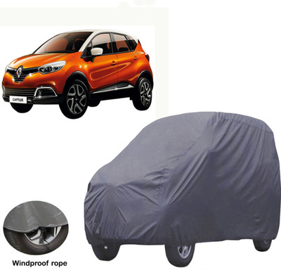 ABS AUTO TREND Car Cover For Renault Captur (Without Mirror Pockets)(Grey)