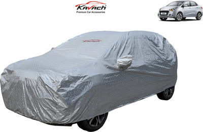 Kavach Car Cover For Hyundai Xcent (With Mirror Pockets)(Silver, For 2020, 2021 Models)