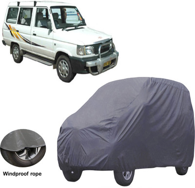 ABS AUTO TREND Car Cover For Toyota Qualis (Without Mirror Pockets)(Grey)