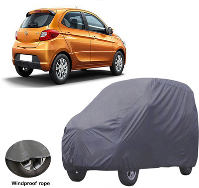 ABS AUTO TREND Car Cover For Tata Tiago (Without Mirror Pockets)(Grey)