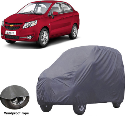 ABS AUTO TREND Car Cover For Chevrolet Sail (Without Mirror Pockets)(Grey)