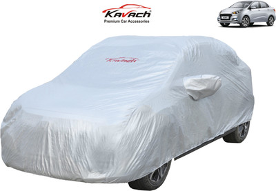 Kavach Car Cover For Hyundai Xcent (With Mirror Pockets)(Silver)