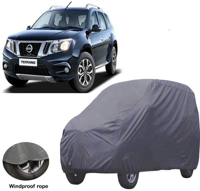 ABS AUTO TREND Car Cover For Nissan Terrano (Without Mirror Pockets)(Grey)