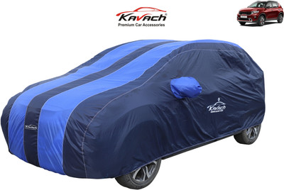 Kavach Car Cover For Kia Sonet (With Mirror Pockets)(Blue, Blue)