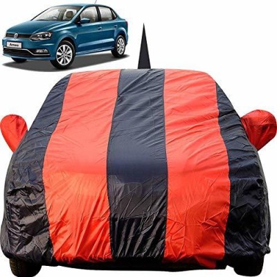 Autofact Car Cover For Volkswagen Ameo (With Mirror Pockets)(Red, Blue, For 2016, 2017, 2018 Models)