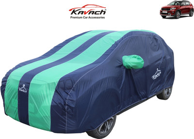 Kavach Car Cover For Kia Sonet (With Mirror Pockets)(Blue, Green)