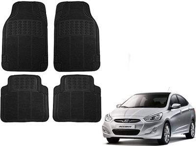 KOZDIKO Rubber Standard Mat For  Hyundai Accent(Black)