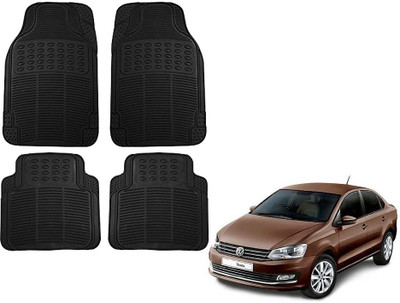 KOZDIKO Rubber Standard Mat For  Volkswagen Vento(Black)