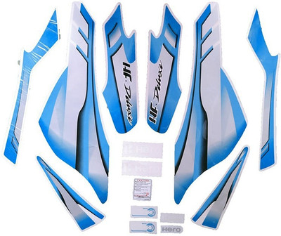 Dateen Sticker & Decal for Bike(Blue)