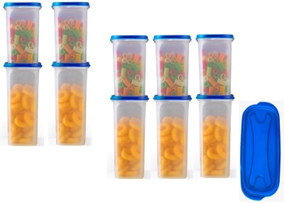 Password Plastic Grocery Container  - 1500 ml, 2000 ml(Pack of 10, Blue)