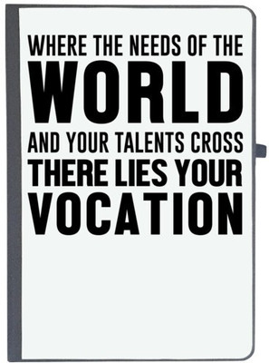 UDNAG Handcrafted Gift A5 Diary Ruled 80 Pages(Black)