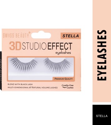 SWISS BEAUTY Natural 3D Volume Eyelashes | Cruelty-free(Pack of 1)