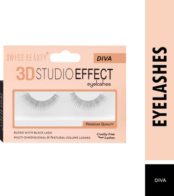 SWISS BEAUTY Natural 3D Volume Eyelashes | Cruelty-free(Pack of 1)