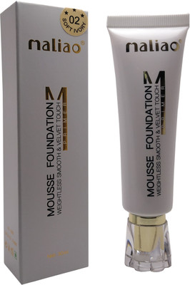 maliao Mousse Foundation Weightless Smooth and Velvet Touch Primer Foundation S2 Foundation(Soft Ivory, 30 ml)