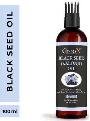 GrooX Black Seed Oil (Kalonji) Cold Pressed Pure  Hair Oil(100 ml)