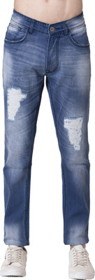 Allen Cooper Comfortable Slim Mid Rise Stretchable Regular Men Blue Jeans