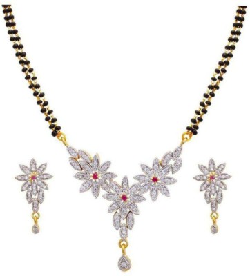 Navya COLLECTION Alloy Gold-plated Gold Jewellery Set(Pack of 1)