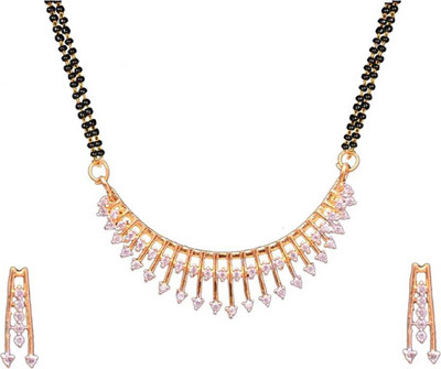 Navya COLLECTION Alloy Gold-plated Gold Jewellery Set(Pack of 1)