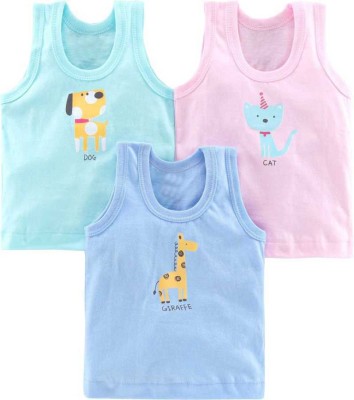 PK Collection Vest For Baby Boys & Baby Girls Pure Cotton(Multicolor, Pack of 3)