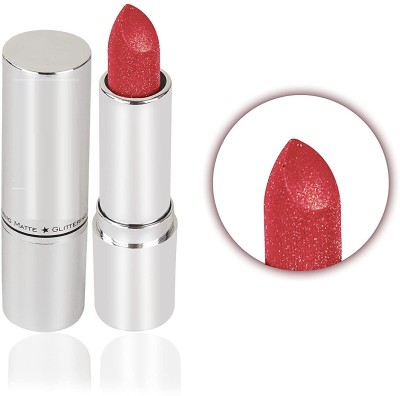 tanvi27 Matte Glittering Lipstick Water Prof & Long Lasting For Girl & Woman(RED, 3.8 g)