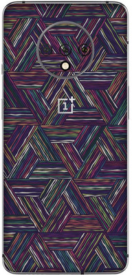 Yuckquee Compatible with OnePlus 7T Mobile Skin/Wrap/Sticker for Back & Sides & Camera, Protective, Stratchless, Matte. D-37 Mobile Skin(Abstract)