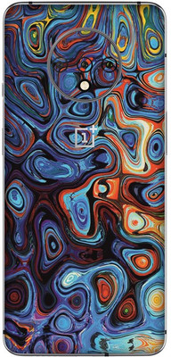 Yuckquee Compatible with OnePlus 7T Mobile Skin/Wrap/Sticker for Back & Sides & Camera, Protective, Stratchless, Matte. D-50 Mobile Skin(Abstract)