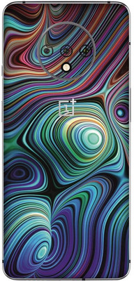 Yuckquee Compatible with OnePlus 7T Mobile Skin/Wrap/Sticker for Back & Sides & Camera, Protective, Stratchless, Matte. D-71 Mobile Skin(Abstract)