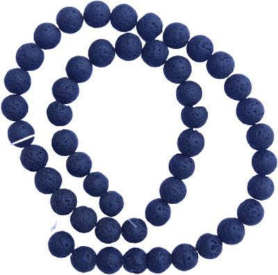 Maitri Export Maitri Export Natural Lava Crystal - Stone/Beads/Gemstone 8mm Round Loose Beads in String for Making Necklace/Jewelry/Bracelet/Mala Agate Stone Chain