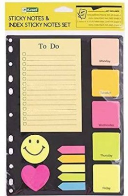 dreamexpo sticky note 1 Sheets 11, 5 Colors(Set Of 1, Multicolor)