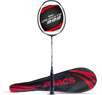 apacs Graphite 999 (Full Graphite, 30 LBS) Black, Blue Strung Badminton Racquet  (Pack of: 1, 84 g)