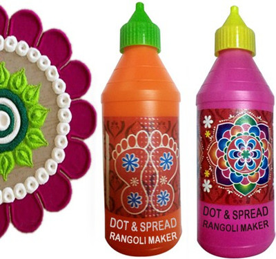 Shree Shree traders Pack of 2 Rangoli Powder(Multicolor)