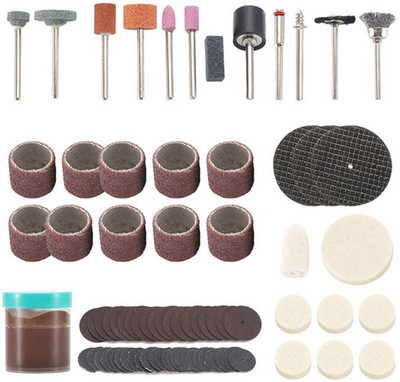 uptodateprouducts 105pcs Electric Mini Drill Bit Kit Abrasive Rotary Tool Accessories Diamond Cutting Discs Sanding Grinding Set for Dremel Tool Rotary Bit Set(105 Bits)