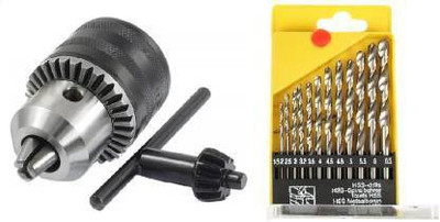 ATOOLS Best Quality Drill Chuck Key and Drill Bit Sets for Metal/Concrete/Wall/Steel/Wood/All Purpose Rotary Tool(13 mm)