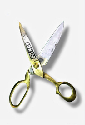 Panchal Sharp edge full metal multipurpose use scissor Scissors(Set of 1, Golden)