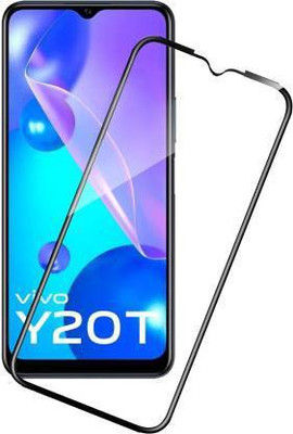 welldesign Edge To Edge Tempered Glass for Vivo Y20t, VIVO Y20T(Pack of 1)