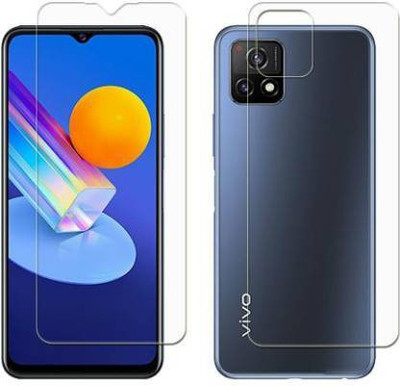 PONDRIK Front and Back Screen Guard for Vivo Y72 5G(Pack of 2)