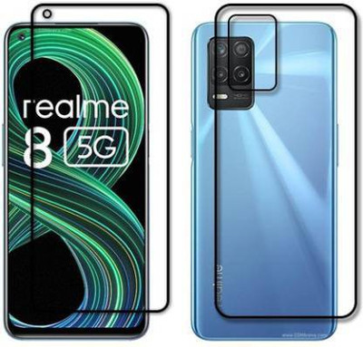 PONDRIK Front and Back Screen Guard for REALME 8 5G(Pack of 2)