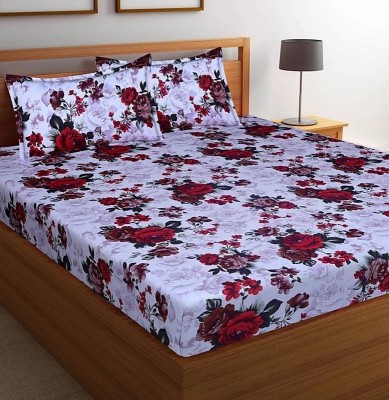 HSR Collection 180 TC Cotton Double Printed Flat Bedsheet(Pack of 1, Multicolor)