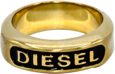 MissMister Brass, Diesel inspired Fashion finger ring, finger band Men Women designer jewellery Brass Gold Plated Ring