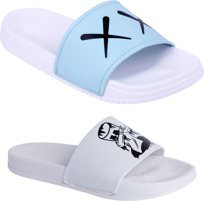 PERY-PAO Men Slides(Multicolor , 7)