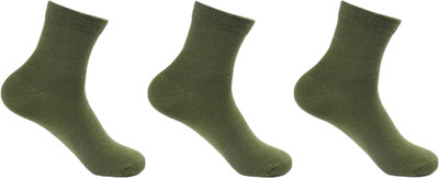 Akeeta Men Solid Mid-Calf/Crew(Pack of 3)