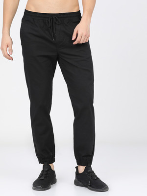 HIGHLANDER Tapered Men Black Trousers