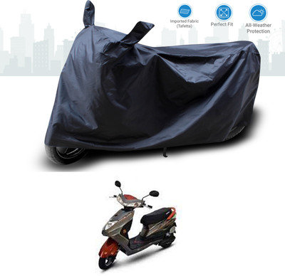 GOSHIV-car and bike accessories Two Wheeler Cover for Okinawa(Ridge Plus, Black)