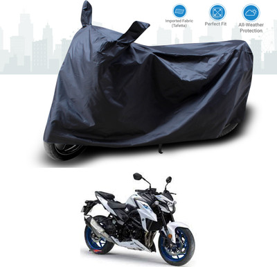 GOSHIV-car and bike accessories Two Wheeler Cover for Suzuki(GSX, Black)