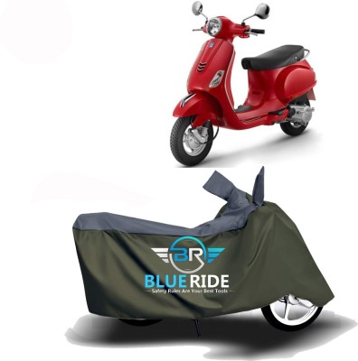 BLUERIDE Two Wheeler Cover for Vespa(Vespa LX 125, Green)