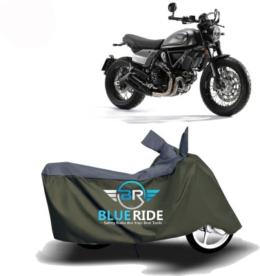 BLUERIDE Two Wheeler Cover for Ducati(Scrambler, Green)